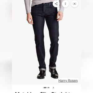 AG Adriano Goldschmied Men's Indigo Slim Straight Jeans